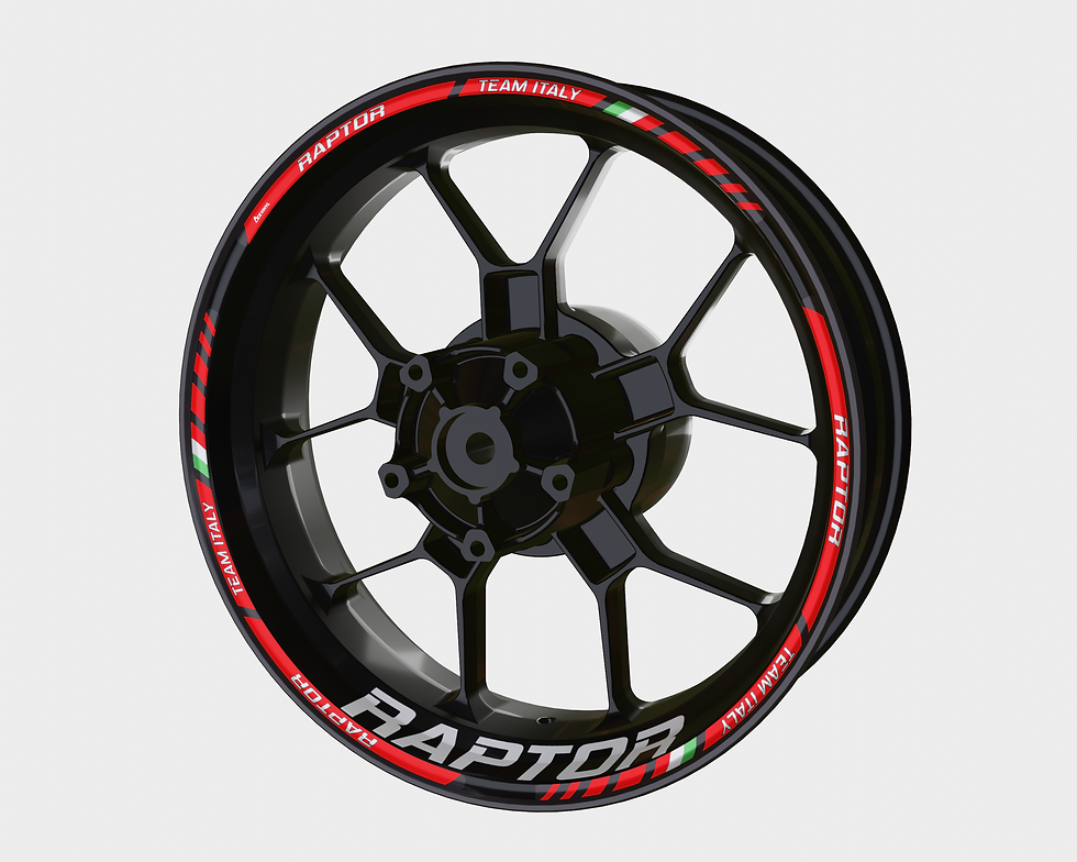 Miniaturbild: Cagiva Raptor Wheel Decals Rim Sticker Rim Tape Set Reflective
