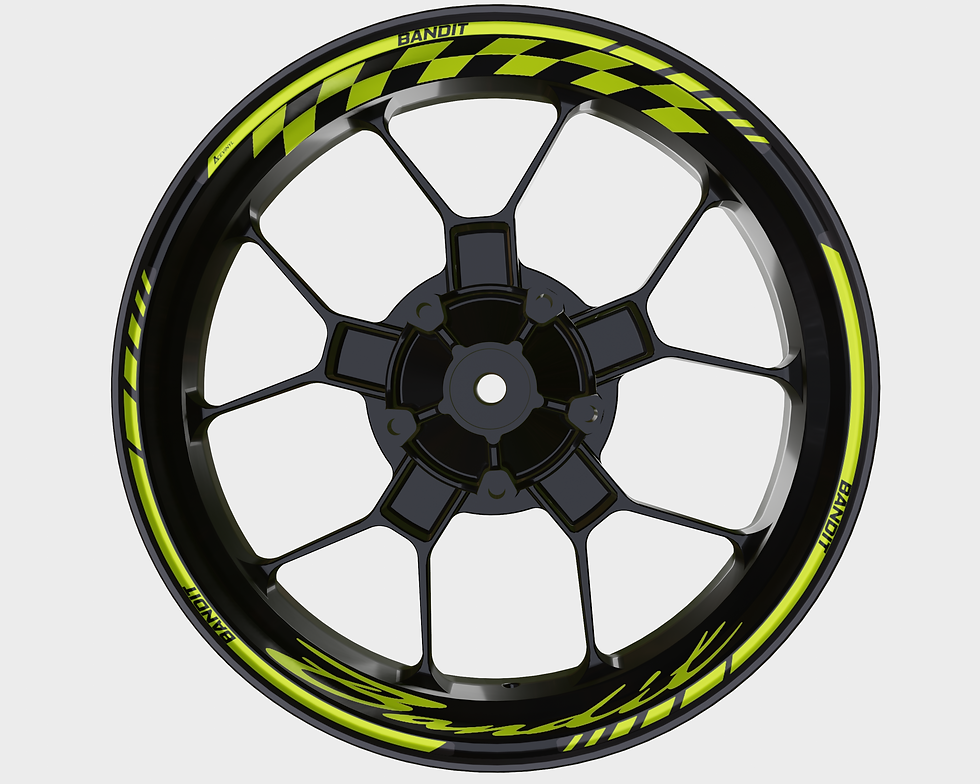 Thumbnail: Suzuki Bandit Wheel Decals Rim Stickers GSXF Rim Tape Set Reflective