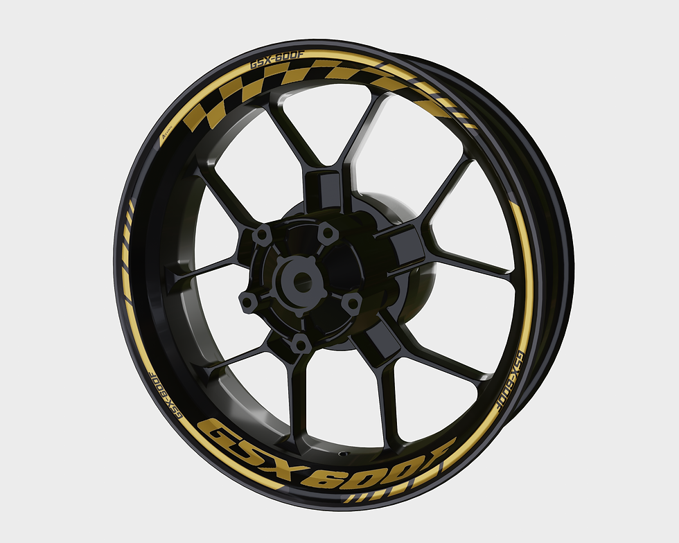 Miniatura: Suzuki GSX 600F Wheel Decals Rim Stickers GSXF Rim Tape Set Reflective