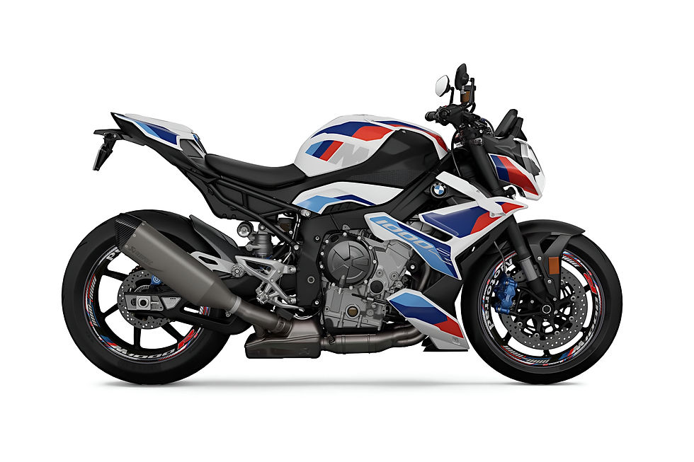 Miniatura: BMW M1000R Red White Wheel Decals Set M1KR Sticker Rim Set S 1000R