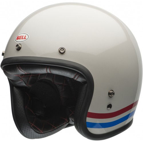Helmet Custom 500 Stripes White - BELL