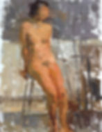 Partially Seated Figure