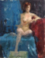 Figure on Blue