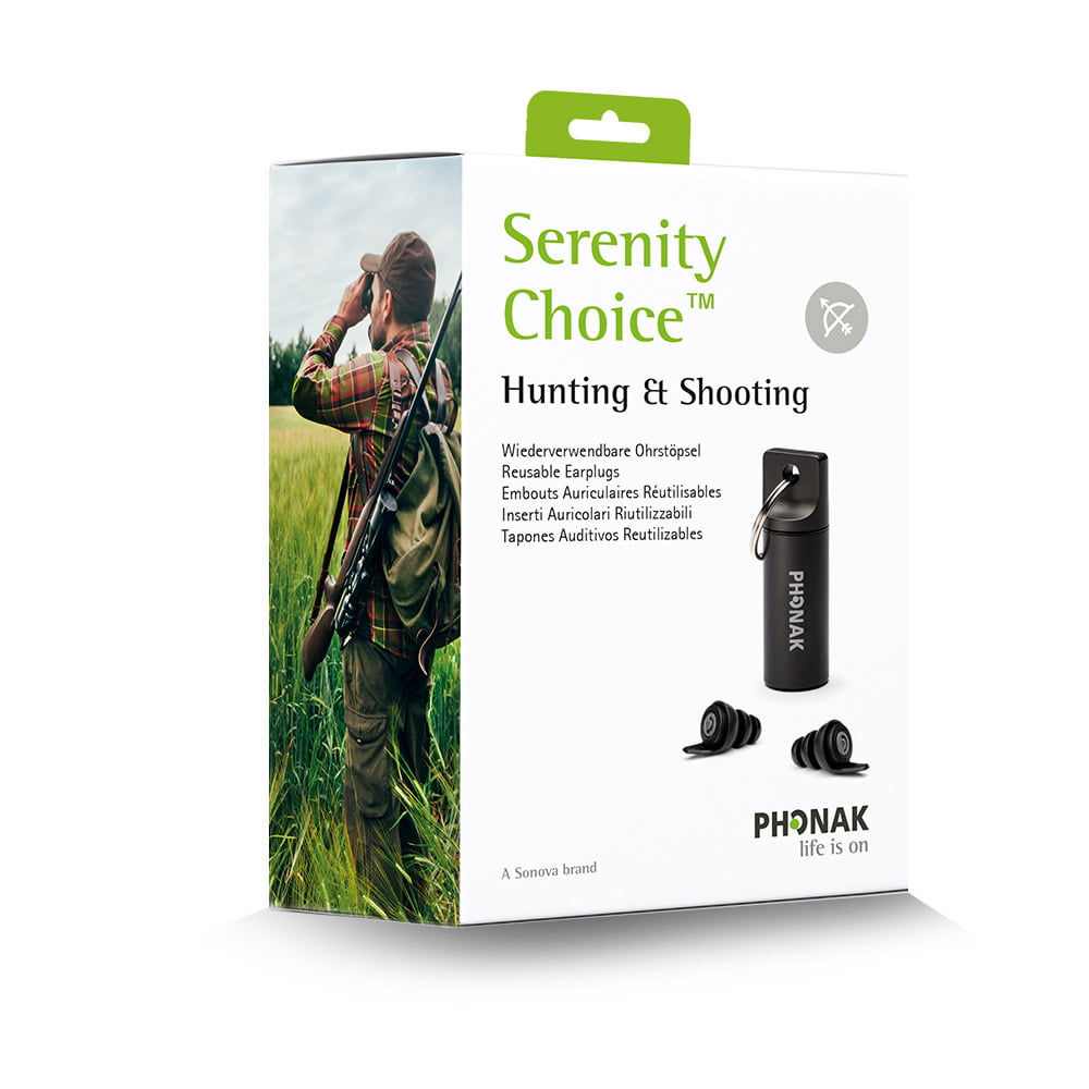 Phonak Serenity Choice™ Hunting & Shooting – Reusable Earplugs and Case