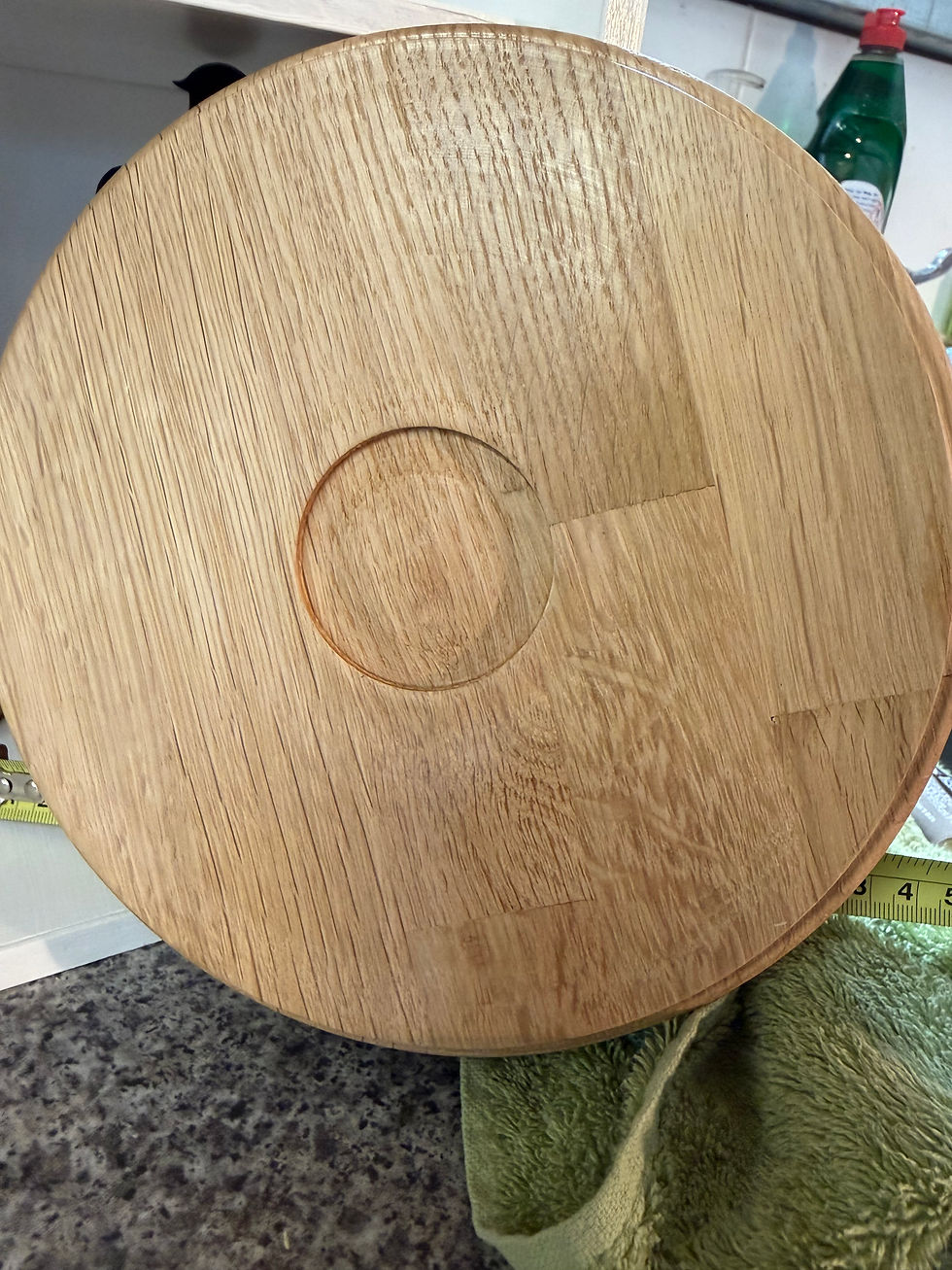 Thumbnail: Hand turned Oak bowl
