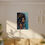Thumbnail: Poster: Naveah the Black Mermaid with Textured Watercolor Design
