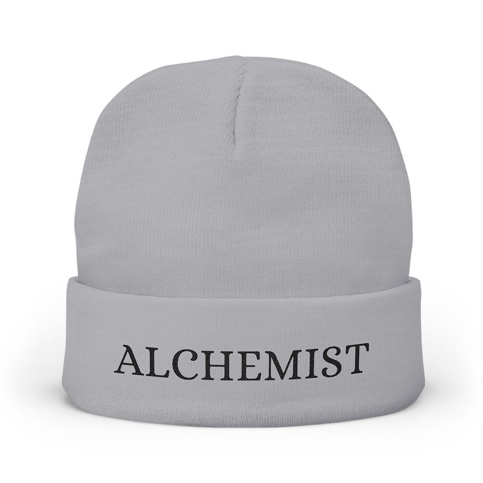 Alchemy Knit Beanie, Cozy Winter Hat, Alchemist Beanie, Gift for Wizards