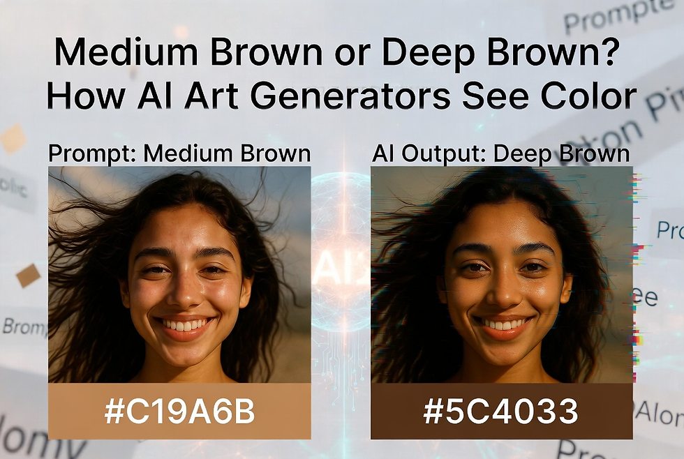 Lost in Translation: Brown Skin and the AI Art Generator's Vocabulary Problem