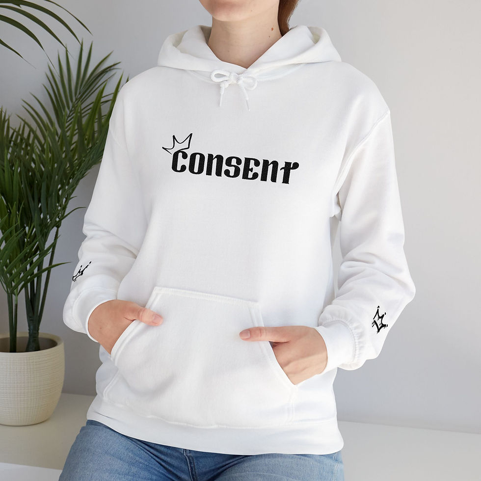Thumbnail: Consent is King Graphic Hoodie | Feminist Sweatshirt