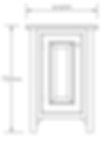 Thumbnail: Lydford Bedside Table, Single Door