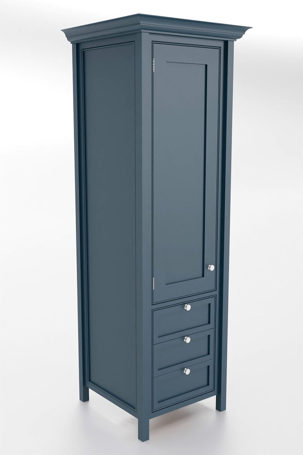 Thumbnail: Hamptons Wardrobe, Single Door and 3 Drawers