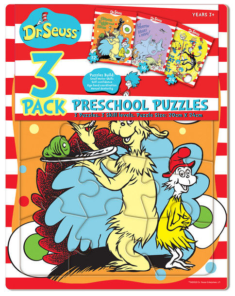 Dr Seuss 3-pack Puzzle