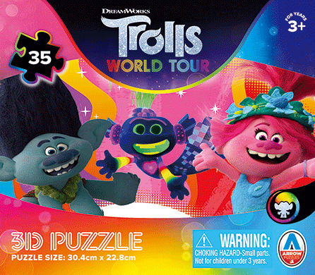 Trolls 3D Puzzle Box (lenticular)