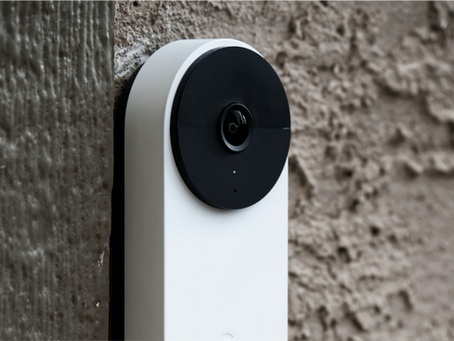 Installing a smart doorbell on a home entryway in Dripping Springs