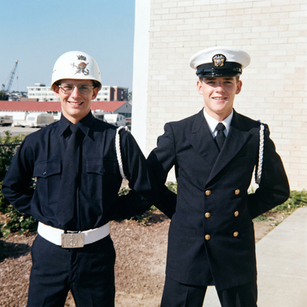 Ben and best friend Doug at Navy boot camp