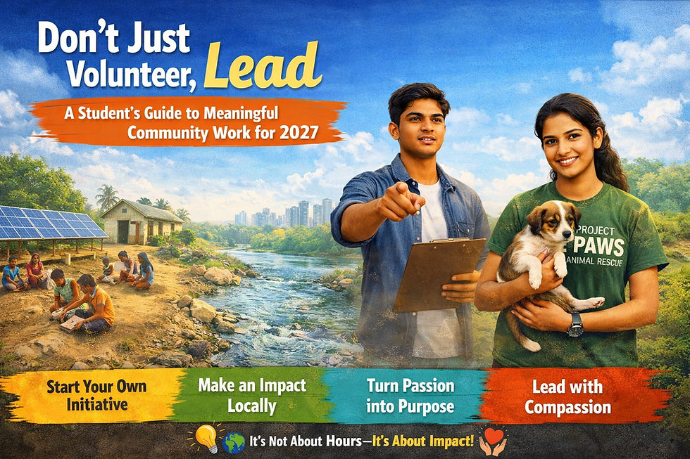 A Student’s Guide to Meaningful Community Work for 2027