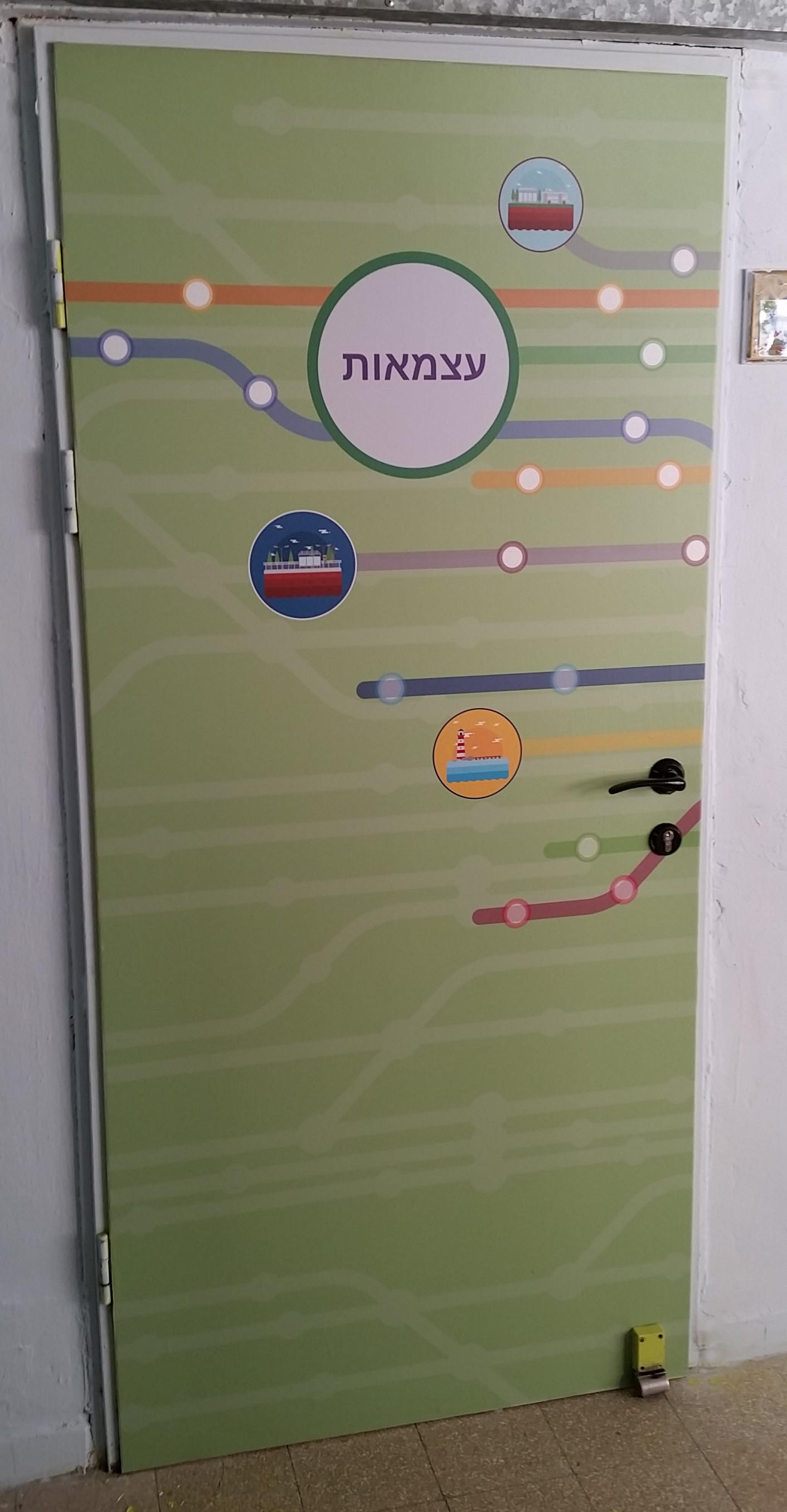 מדבקת דלת מעוצבת