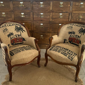 Bergères Napoléon en toile de café Combi : le chic bousculé