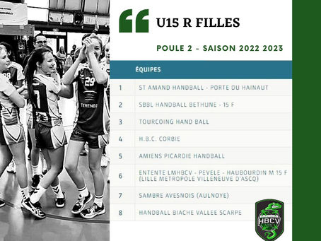 Poule 2 pour nos U15 région filles..