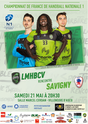 LMHBCV vs SAVIGNY le 21.05.2022 à 20h30 salle Marcel Cerdan