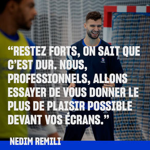 Message de solidarité des Bleus.. Merci à eux..