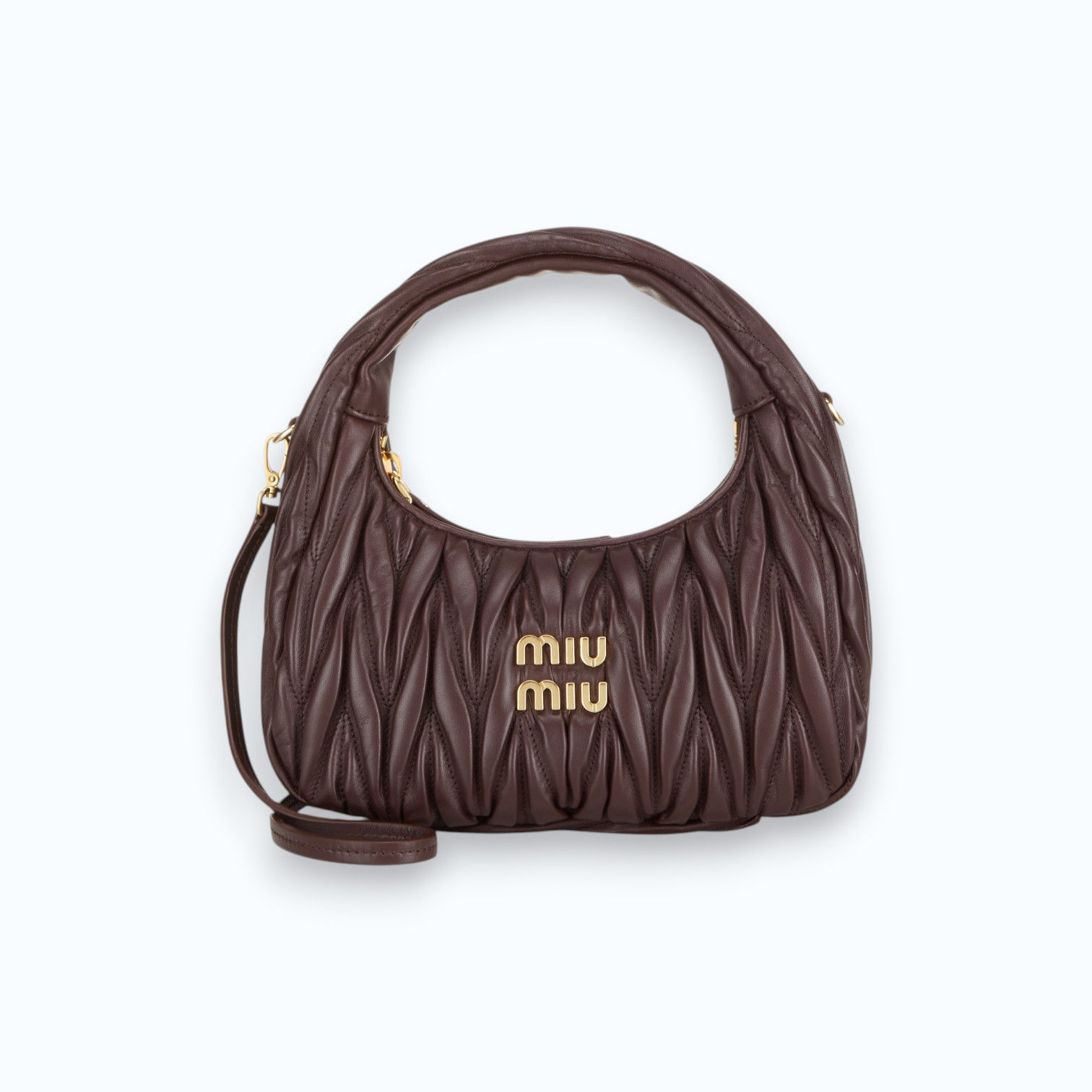 Miu Miu Wander Matelassé Nappa Leather