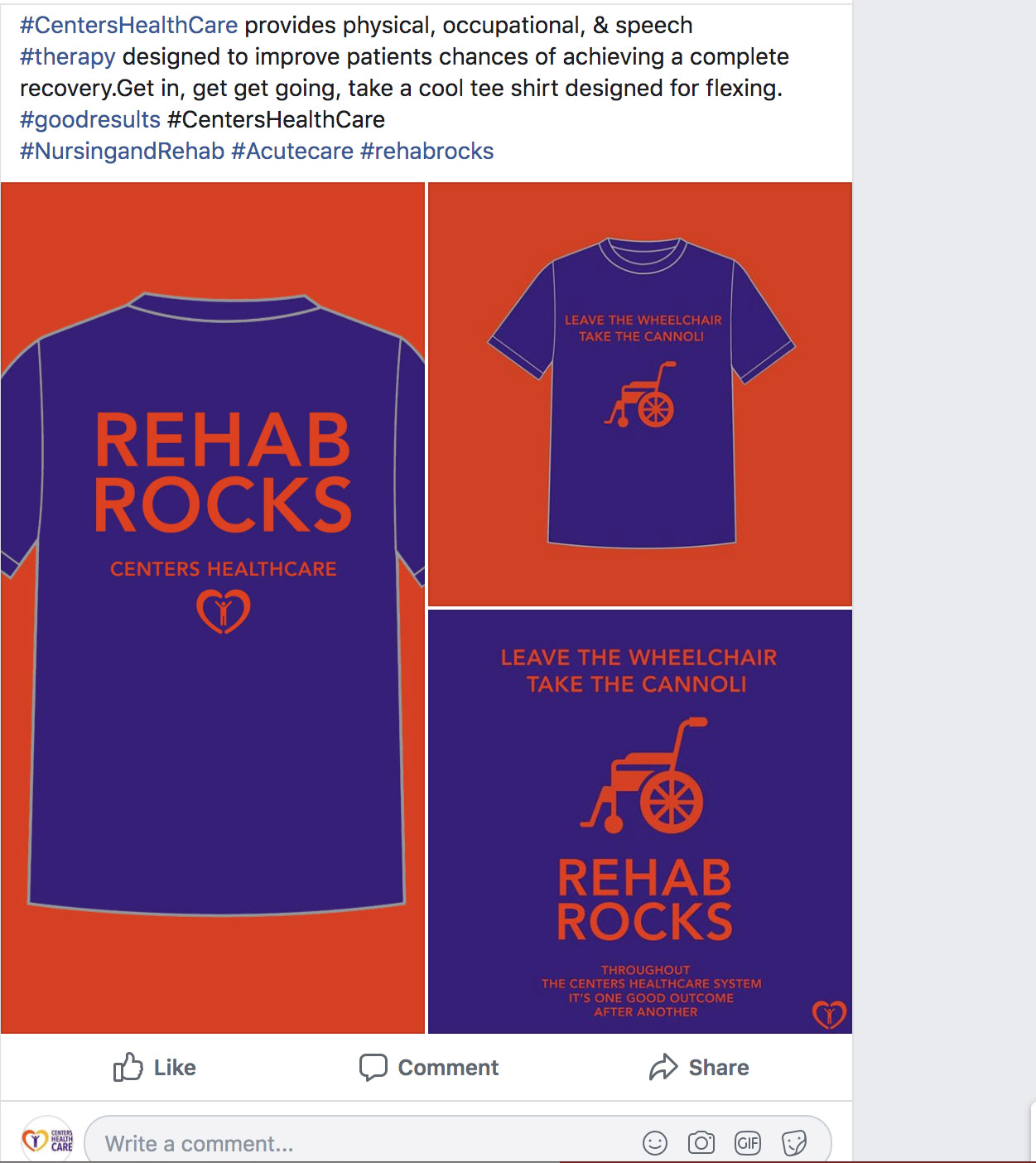 rehab rock centers health care