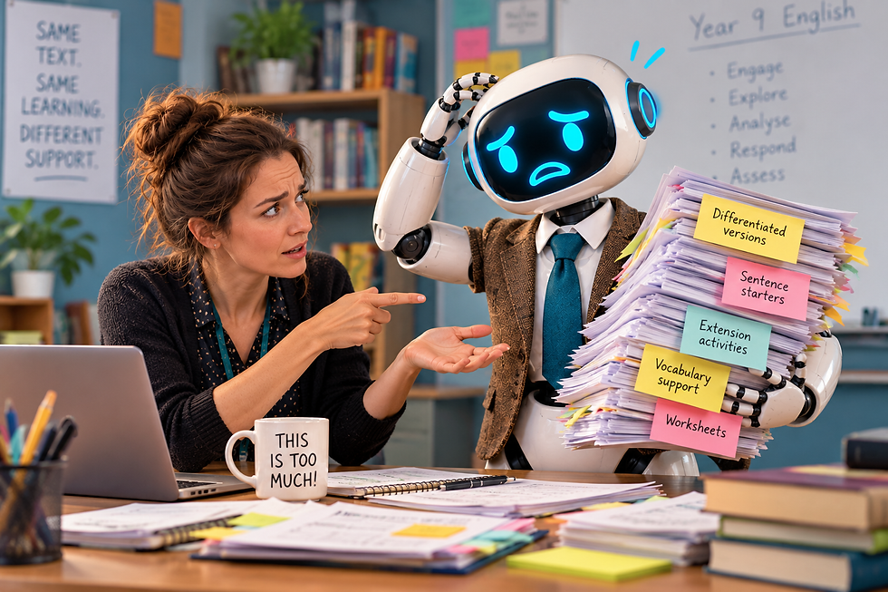 Adapting lessons with AI