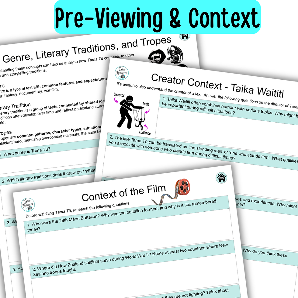 Thumbnail: Teaching resource for Tama Tū directed by Taika Waititi.