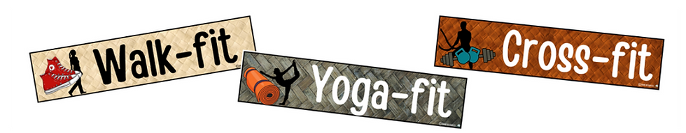 Here's how I differentiate my lessons - with three levels: walk-fit, yoga-fit and cross-fit.