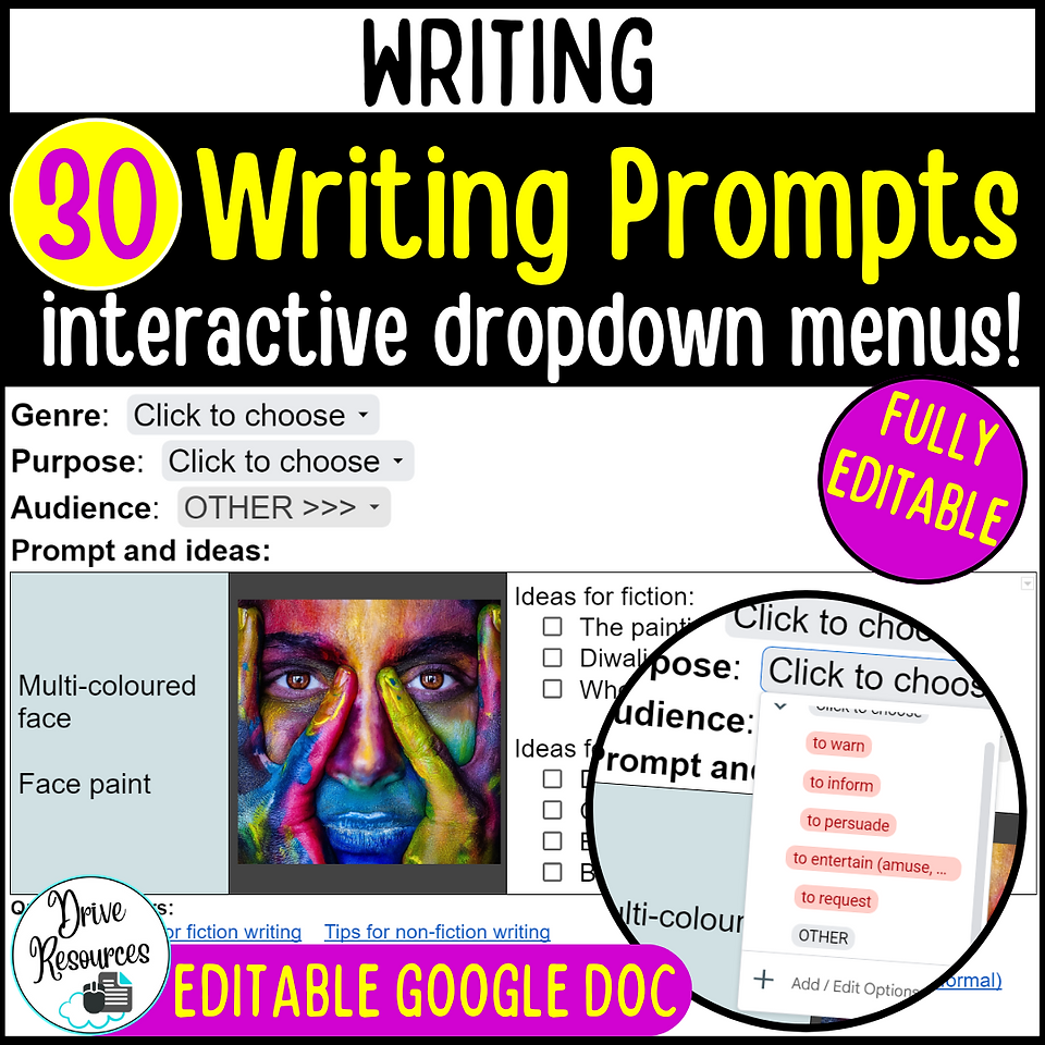 Writing prompts interactive