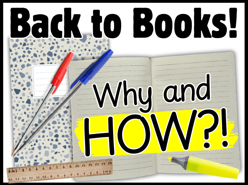 Back to books - why and how