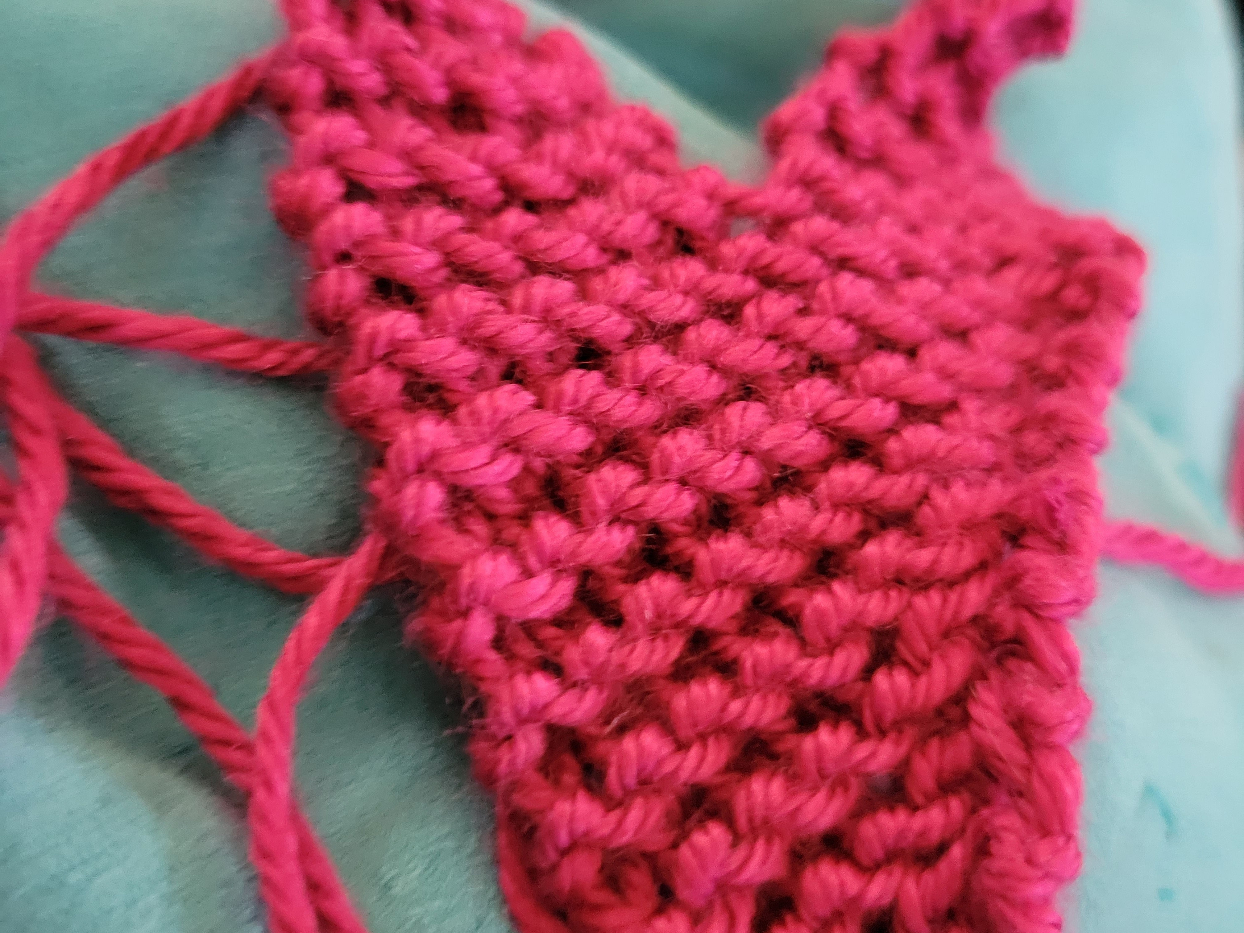 Magenta Heart Ornament 