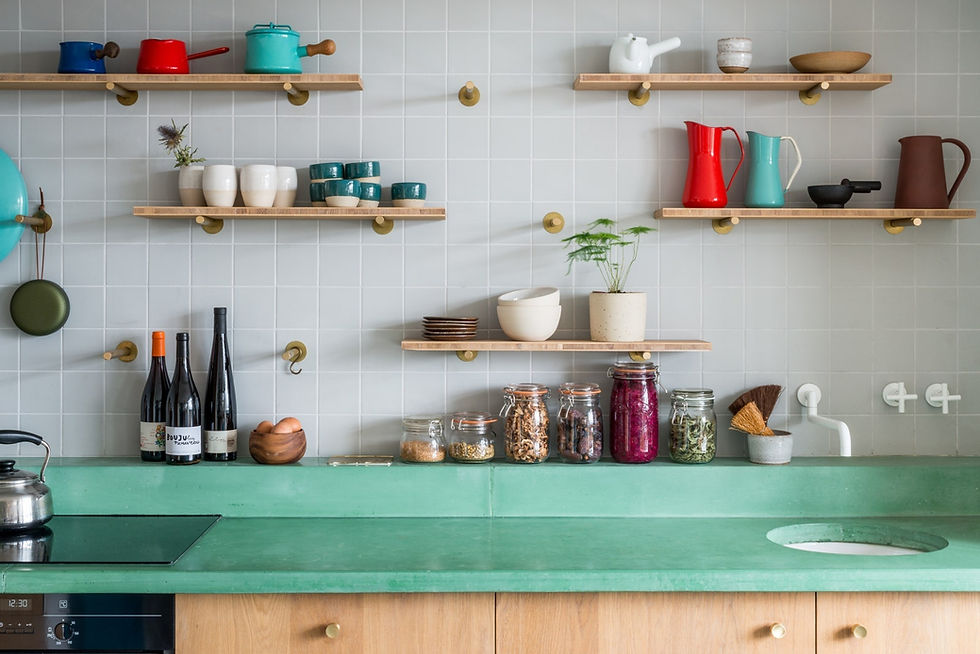 Floating shelves are easy to create at home
