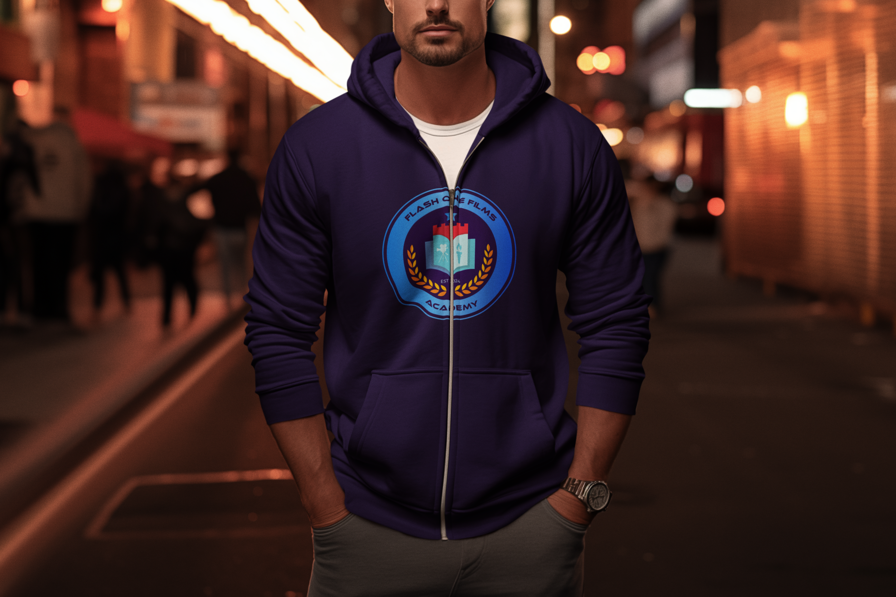 Full-Zip Hooded Sweatshirt