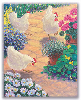 Jackie Ash Free Ranging on the Garden Path