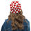 Minijatura: Ženski Beanie | Crveno-bijele kockice