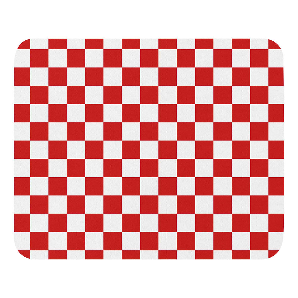 Minijatura: Podloga za miša | Crveno-bijele kockice