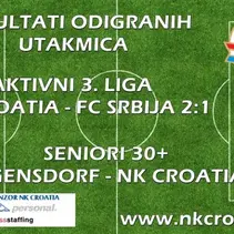 06.10.2015 - Rezultati odigranih utakmica 02.-04.10.15