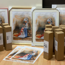 15.09.2021 - Samo CHF 20.–: Originalne reprodukcije poznate slike „Hrvatica s trobojnicom” – slikar Ivan Ivić