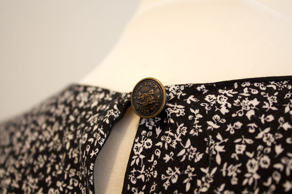Henley dress fastening