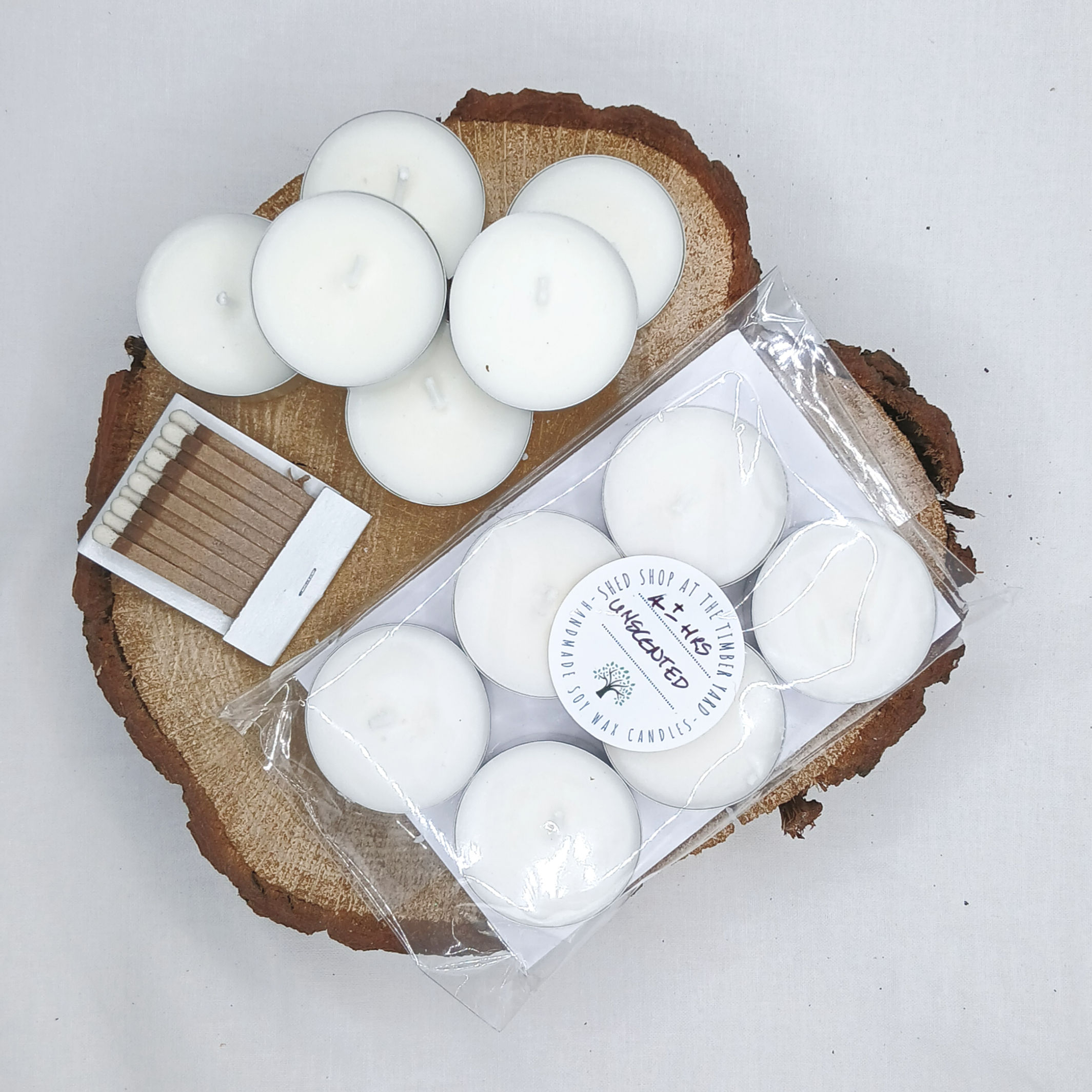 Small Soy Wax Tealights - pack of 6