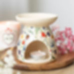 CREAM MIDNIGHT BLOOM WAX MELT BURNER