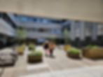 Rejuvenated courtyard at Lauriston Building