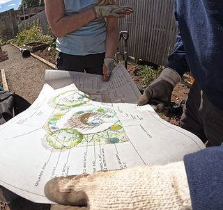 Garden design implementation