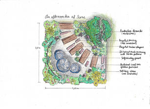 'Scones at Scone' Edible Garden, for the love of Earth and Afternoon Tea 
 Show Garden for Scone Palace Garden Fair in June 2023