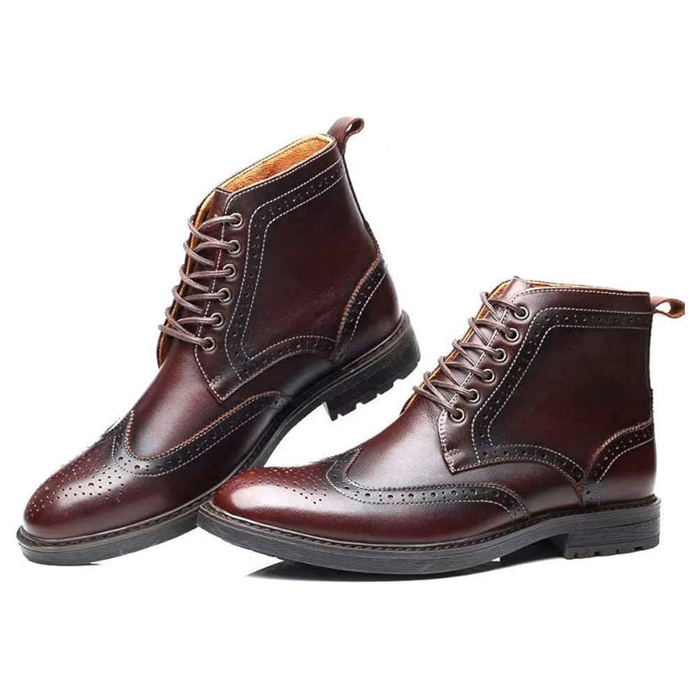 Men's Classic Leather Oxford Lace-Up Boot