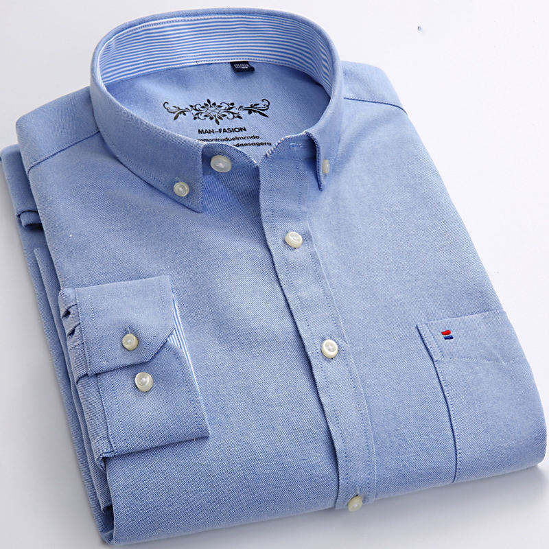 Thumbnail: Men's Classic Solid Color Oxford LS Shirt