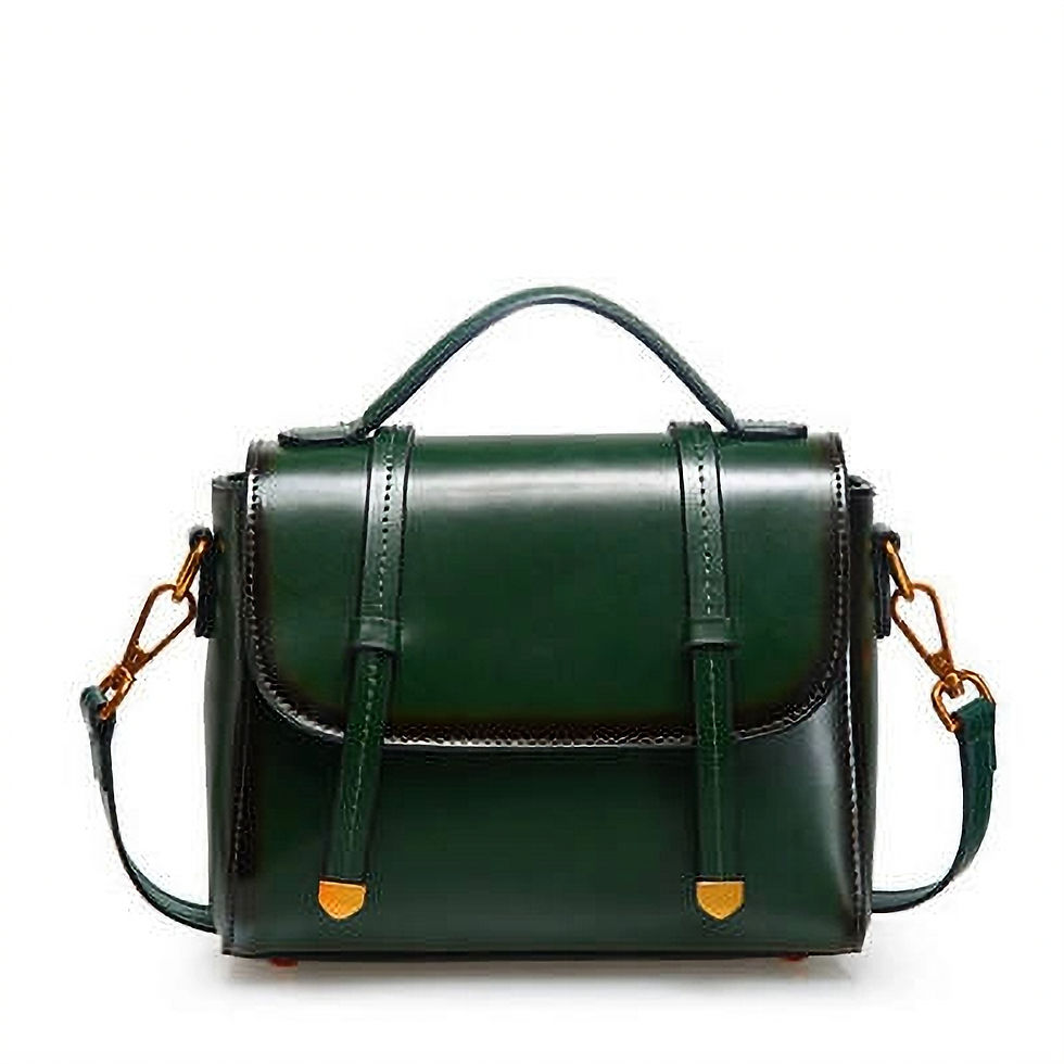 Thumbnail: Women's Genuine Leather English Messenger Bag