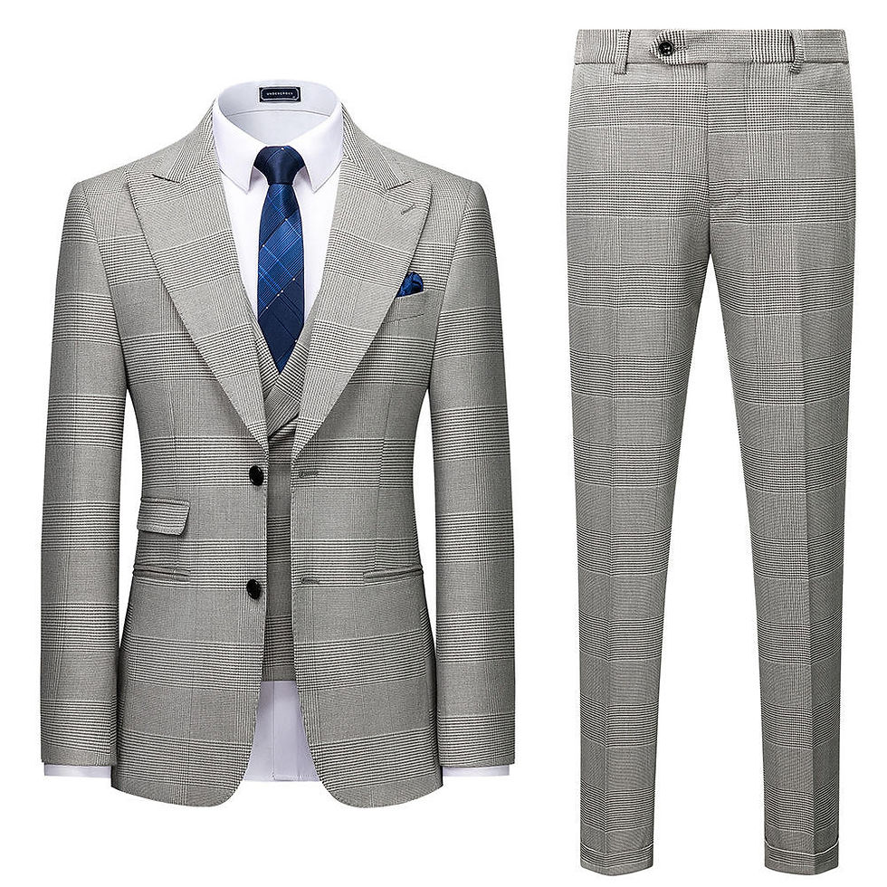 Thumbnail: 3-Piece Italian Cut Single Breasted Suit